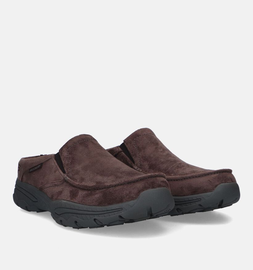 Skechers Relaxed Fit Bruine Pantoffels voor heren (328388) - geschikt voor steunzolen