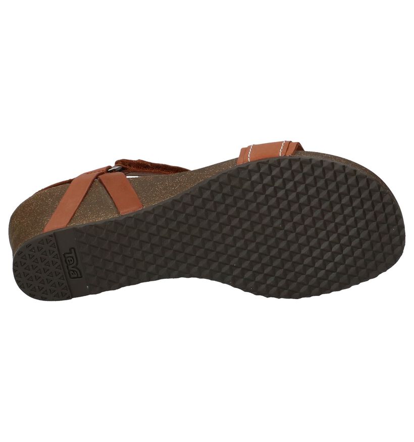 Teva Ysidro Stitch Wedge Cognac Sandalen, , pdp