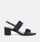 Geox Aurely Donkerblauwe Sandalen op hak voor dames (368198)