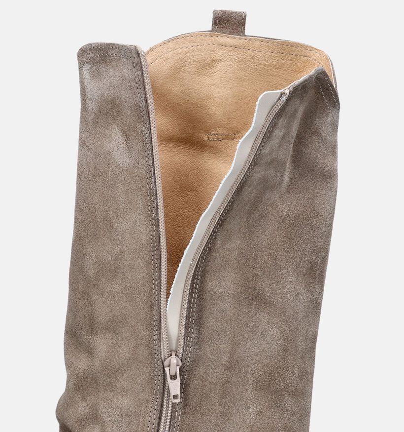 AQA Taupe Boots voor dames (357840) - geschikt voor steunzolen