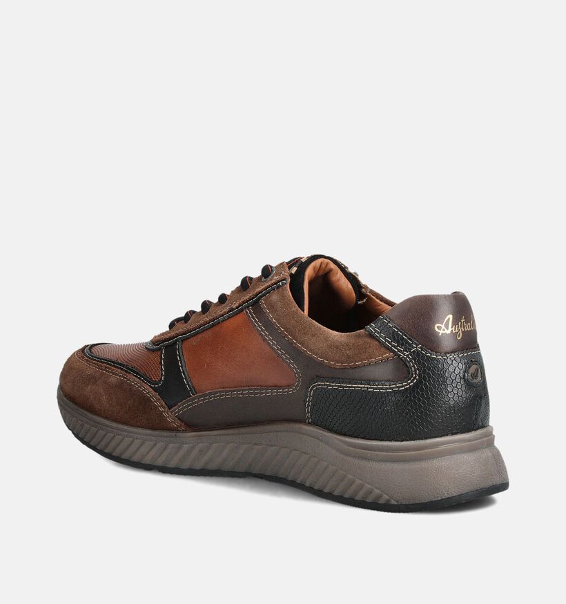 Australian Maurizio Donkerbruine Veterschoenen voor heren (361656) - geschikt voor steunzolen