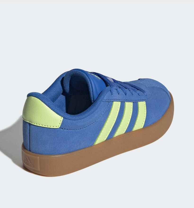 adidas VL Court 3.0 Blauwe/Groene Sneakers voor jongens (372617) - geschikt voor steunzolen