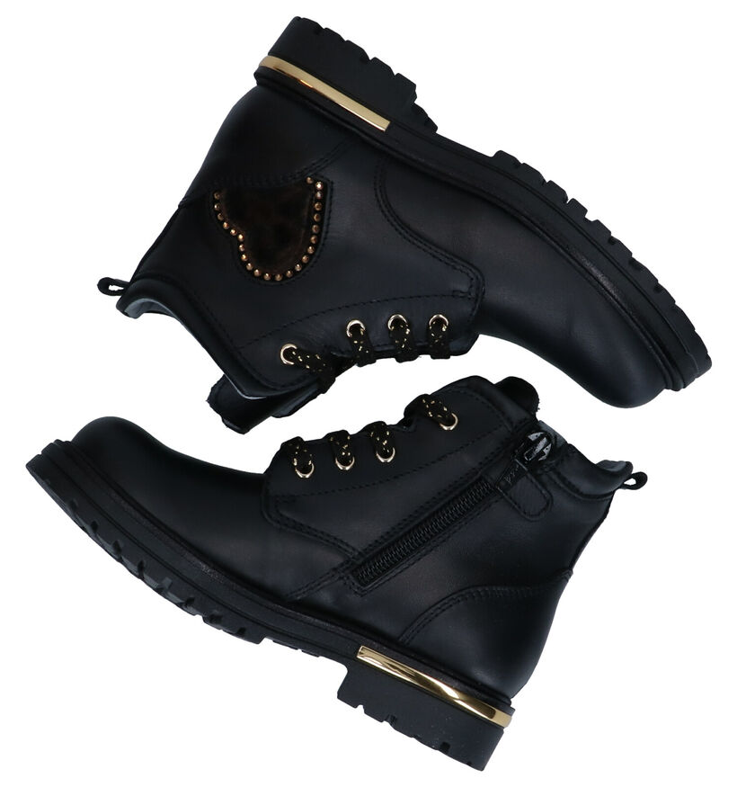 NeroGiardini Bottines robustes en Noir en cuir (282267)