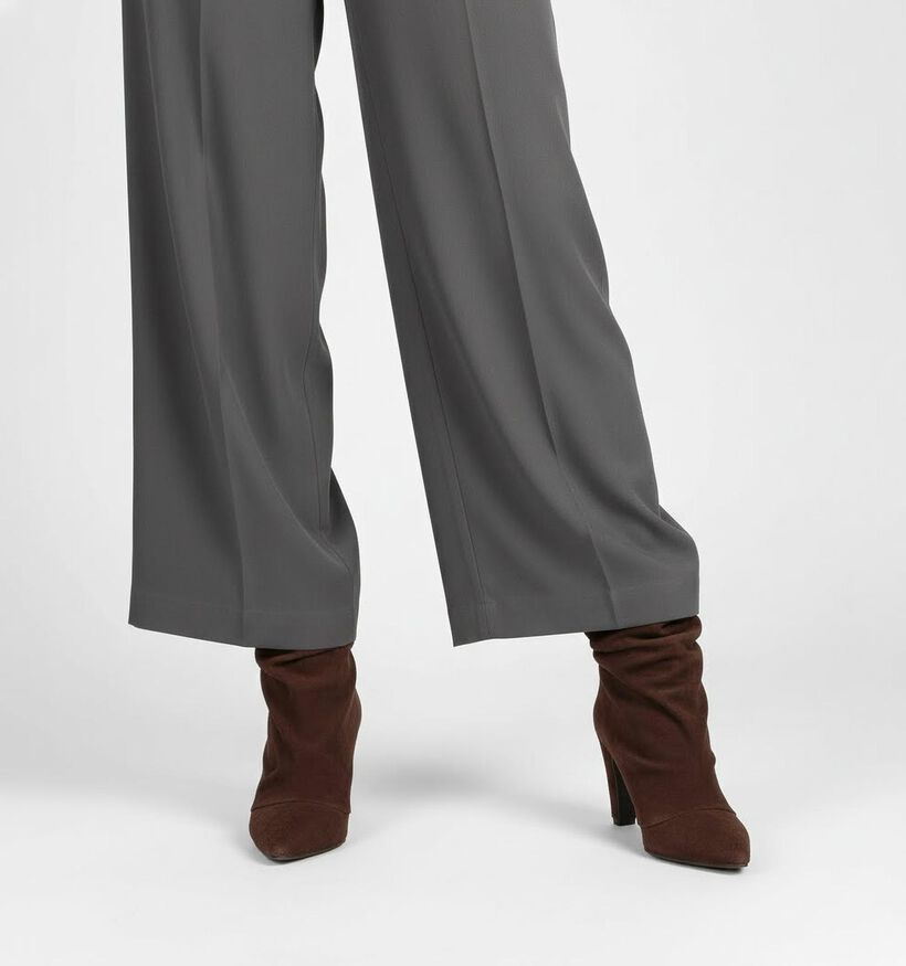 Bronx Jadey Bottes courtes en Brun foncé pour femmes (371555)