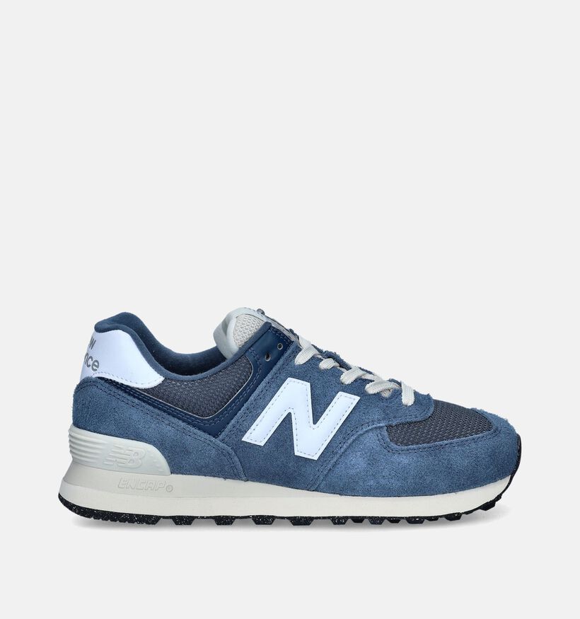 New Balance U 574 Baskets en Bleu pour femmes (349400) - pour semelles orthopédiques