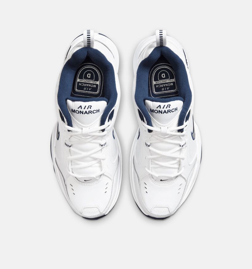 Nike Air Monarch Baskets basses en Blanc pour hommes (376109)