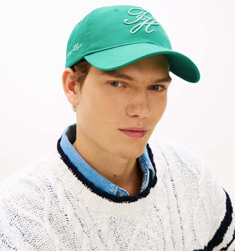 Tommy Hilfiger Script Soft 6 Panel Groene Pet voor dames (369311)