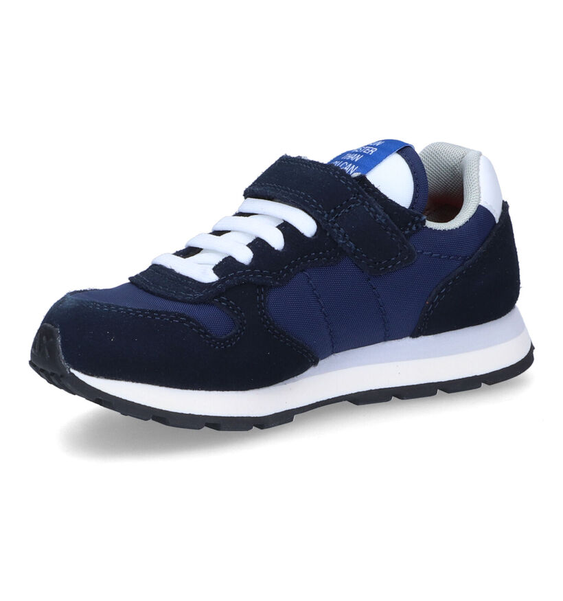 Sun 68 Blauwe Sneakers in stof (306561)