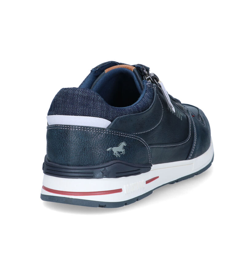 Mustang Chaussures à lacets en Bleu foncé pour hommes (336649)