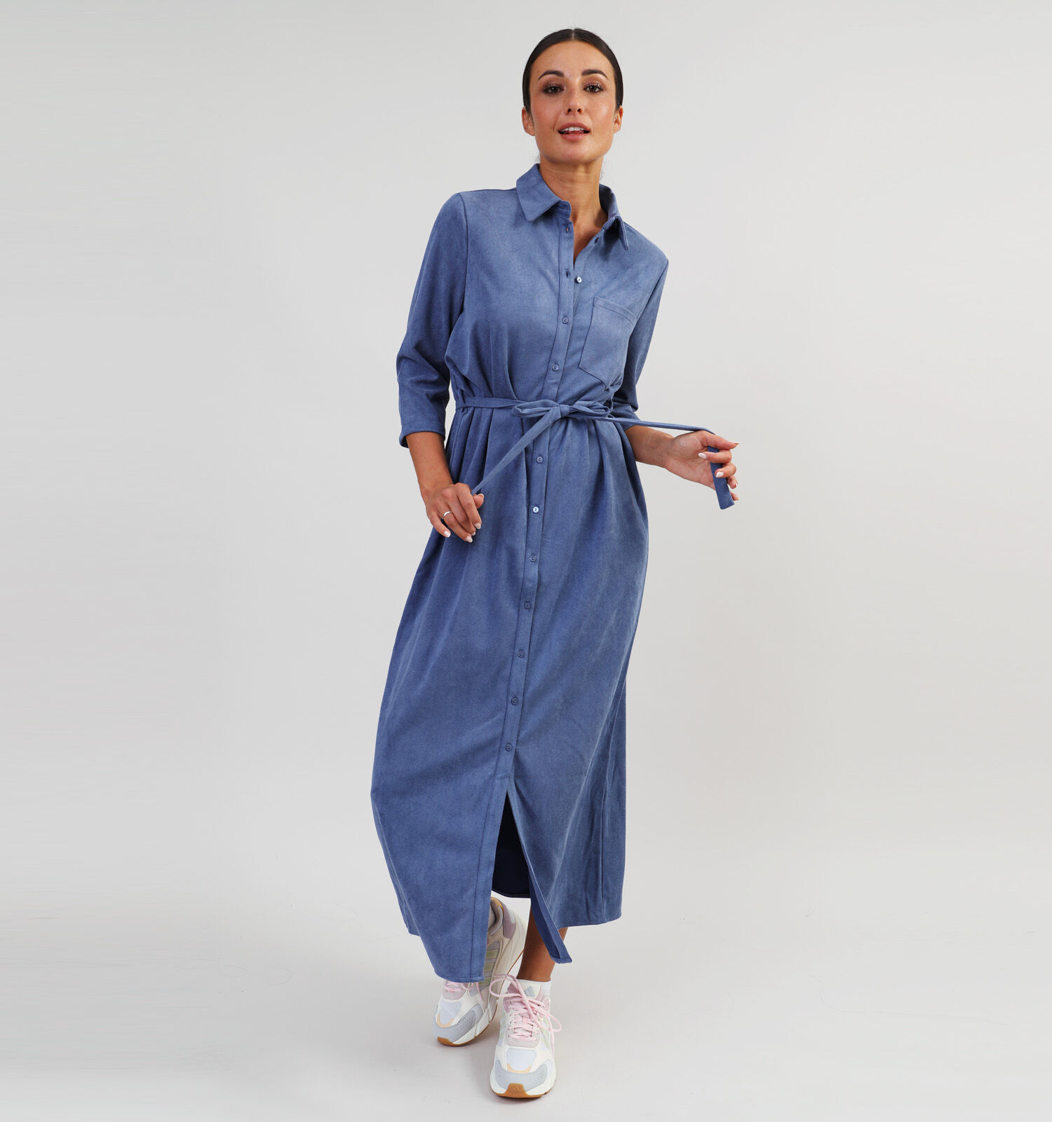 Vila Sudas Blauwe Hemdjurk Dames Kleedjes Online op TORFS.BE