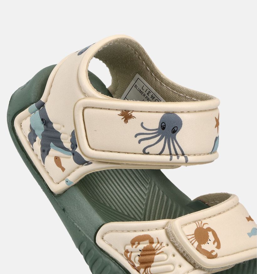 LIEWOOD Blumer Sea Creature Beige/Groene Watersandalen voor meisjes, jongens (368256)