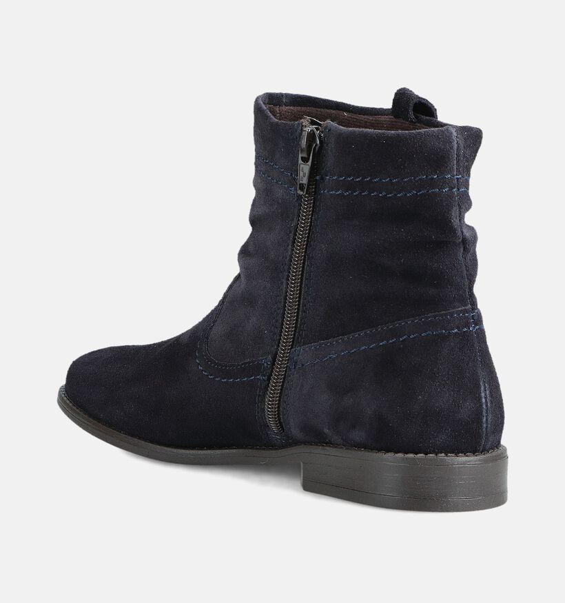 Tamaris Bottines plates en Bleu foncé pour femmes (362763)