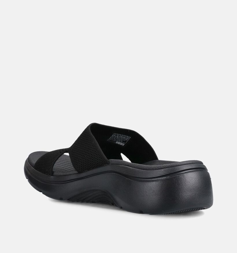 Skechers Go Walk Arch Fit 2.0 Dakota Zwarte Slippers voor dames (371234)