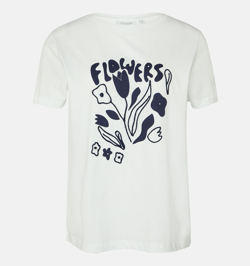 comma casual identity Witte T-shirt voor dames (354768)