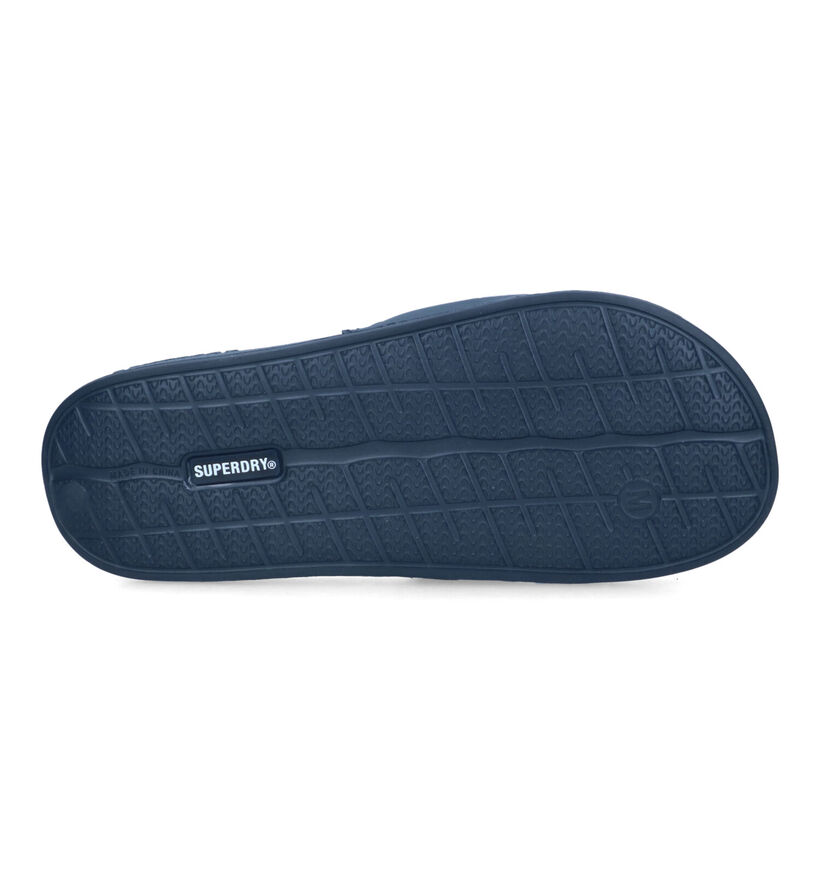 Superdry Code Core Blauwe Badslippers voor heren (322144)