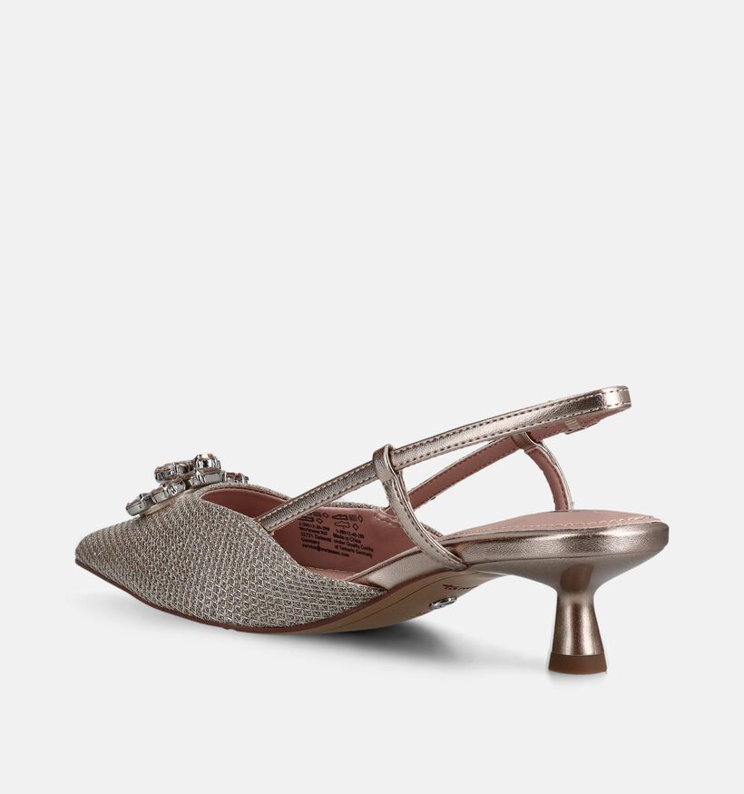 Tamaris Pearl Glam Escarpins slingback en Beige pour femmes (367686)