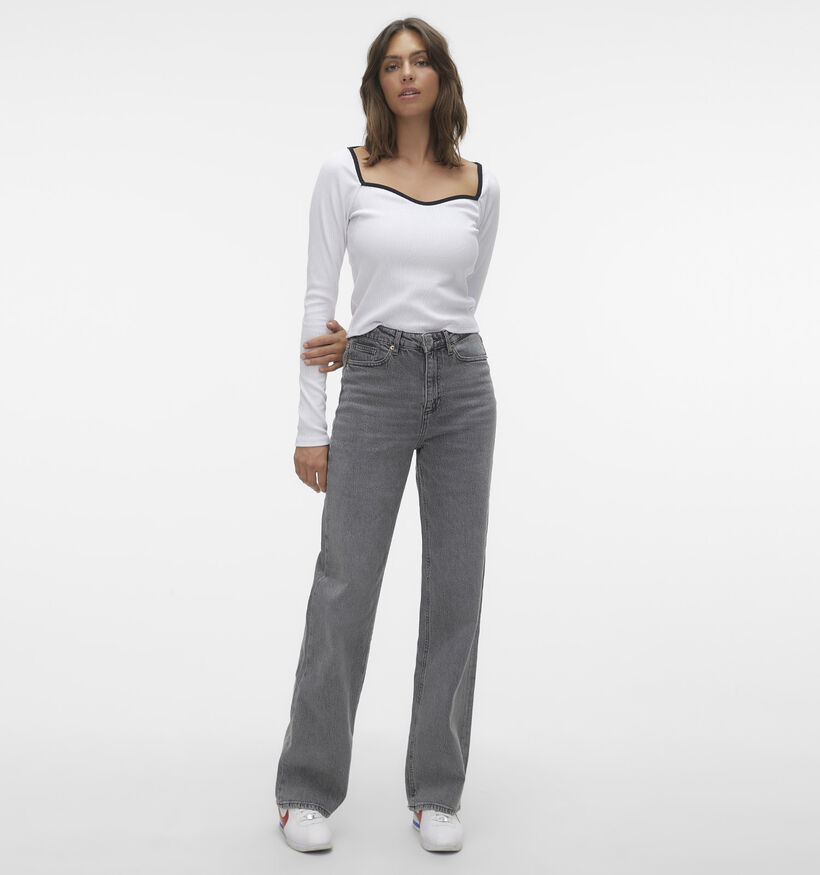 Vero Moda Tessa L30 Wide Leg Grijze Jeans voor dames (361210)