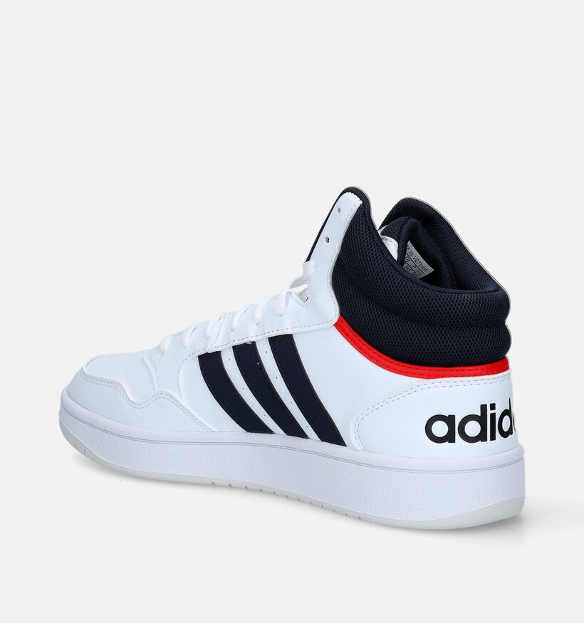 adidas Hoops 3.0 Mid Baskets en Blanc pour hommes (334732)