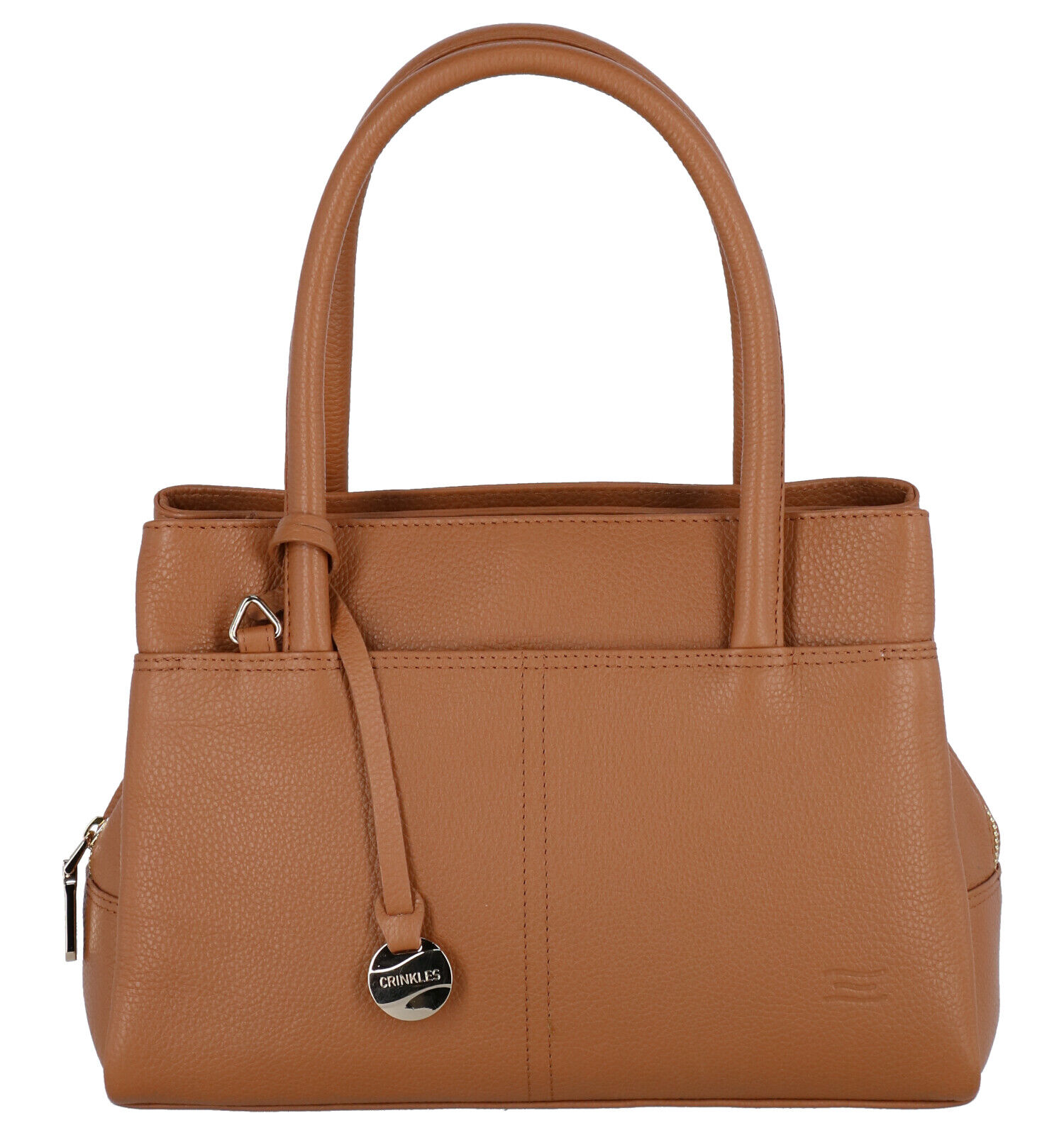 Crinkles Cognac Handtas Dames Handtassen Online op TORFS.BE