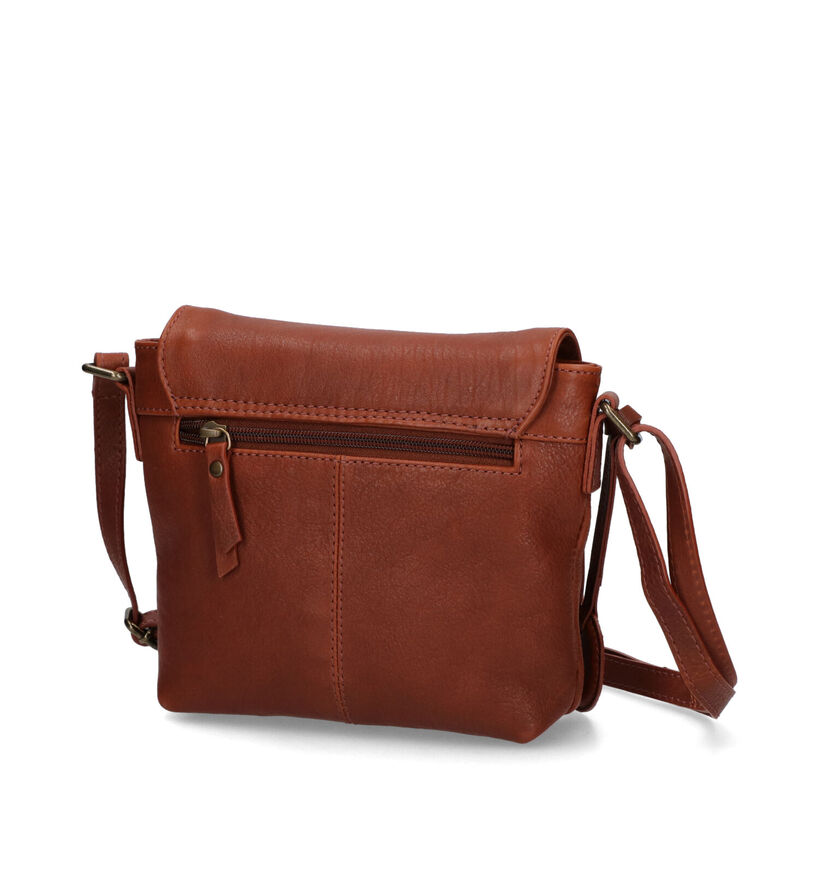 Burkely Ranger Cognac Crossbody Tas in leer (312237)