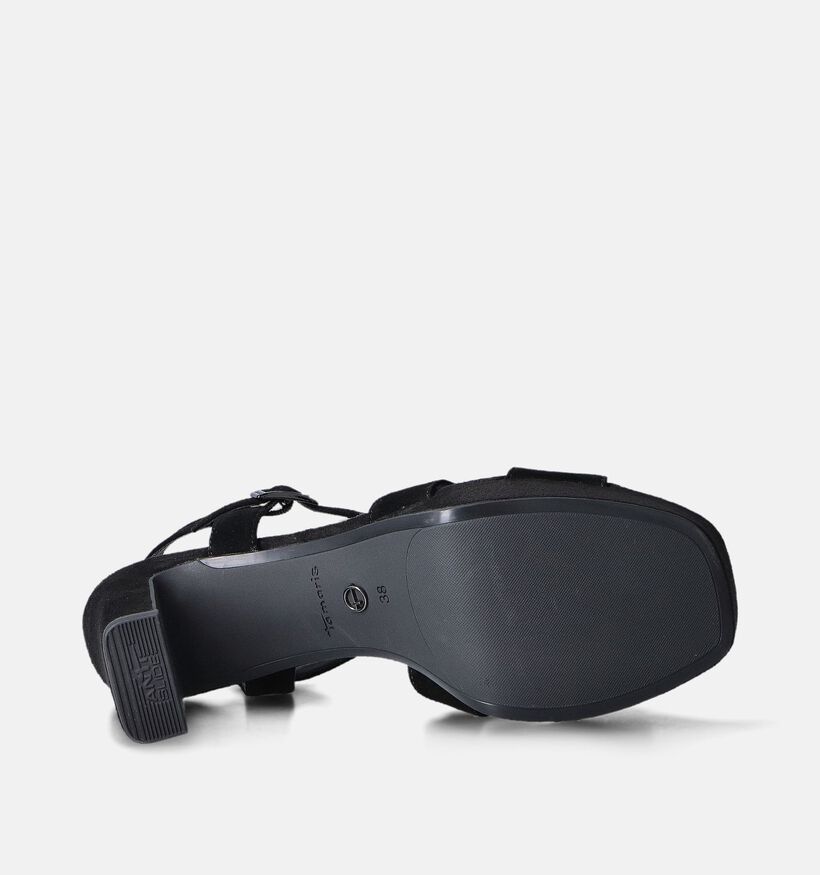 Tamaris Sandales avec talon en Noir pour femmes (354556)