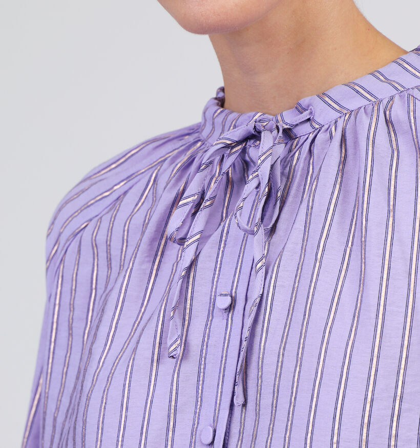 Expresso Lila Gestreepte Blouse voor dames (351044)