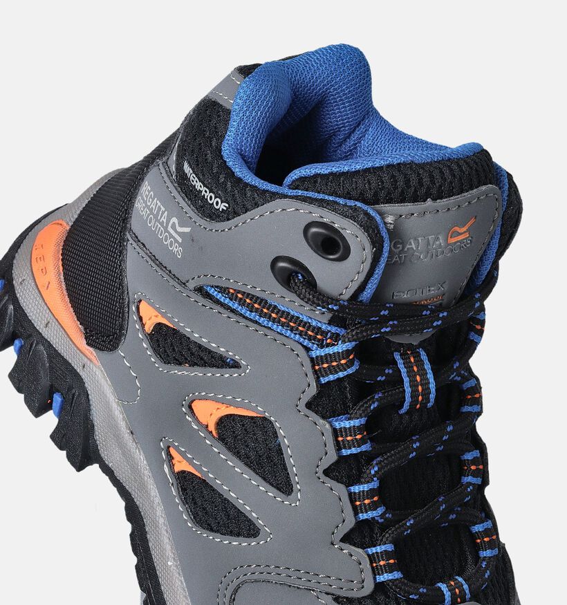 Regatta Holcombe Mid Jnr Grijze Wandelschoenen voor jongens (361297) - geschikt voor steunzolen
