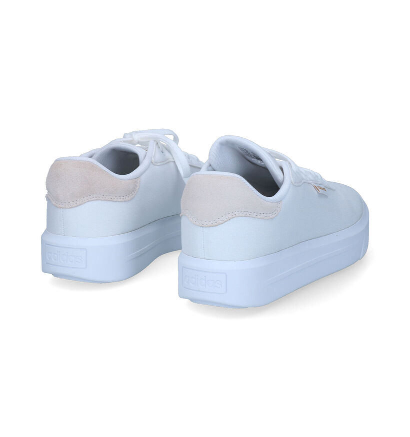 adidas Court Platform Baskets en Blanc pour femmes (308296)