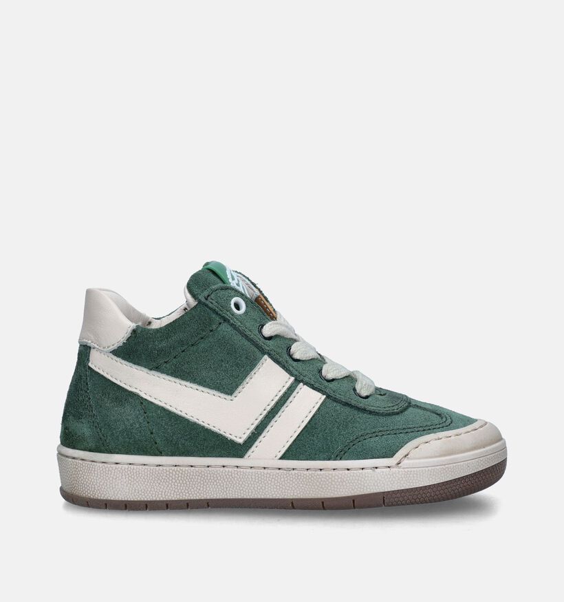 STONES and BONES Noles Groene Bottines voor jongens (348121) - geschikt voor steunzolen