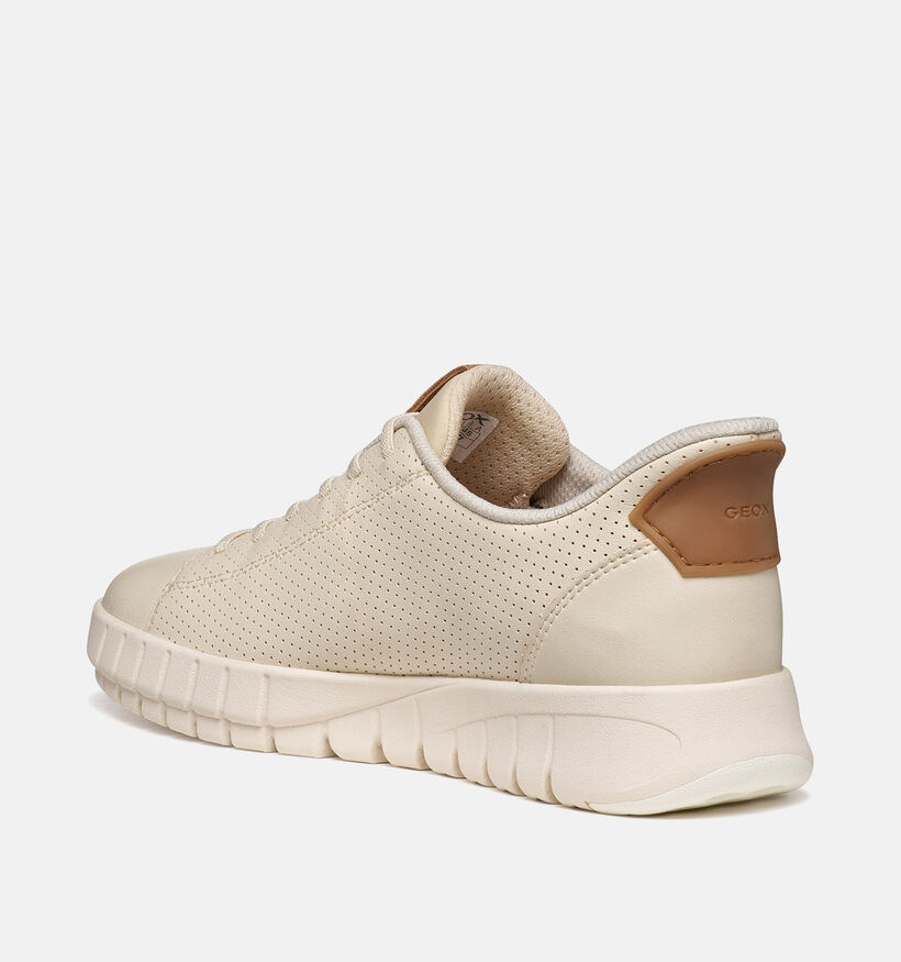 Geox Flextride Plus Baskets en Beige pour femmes (368186) - pour semelles orthop&eacute;diques