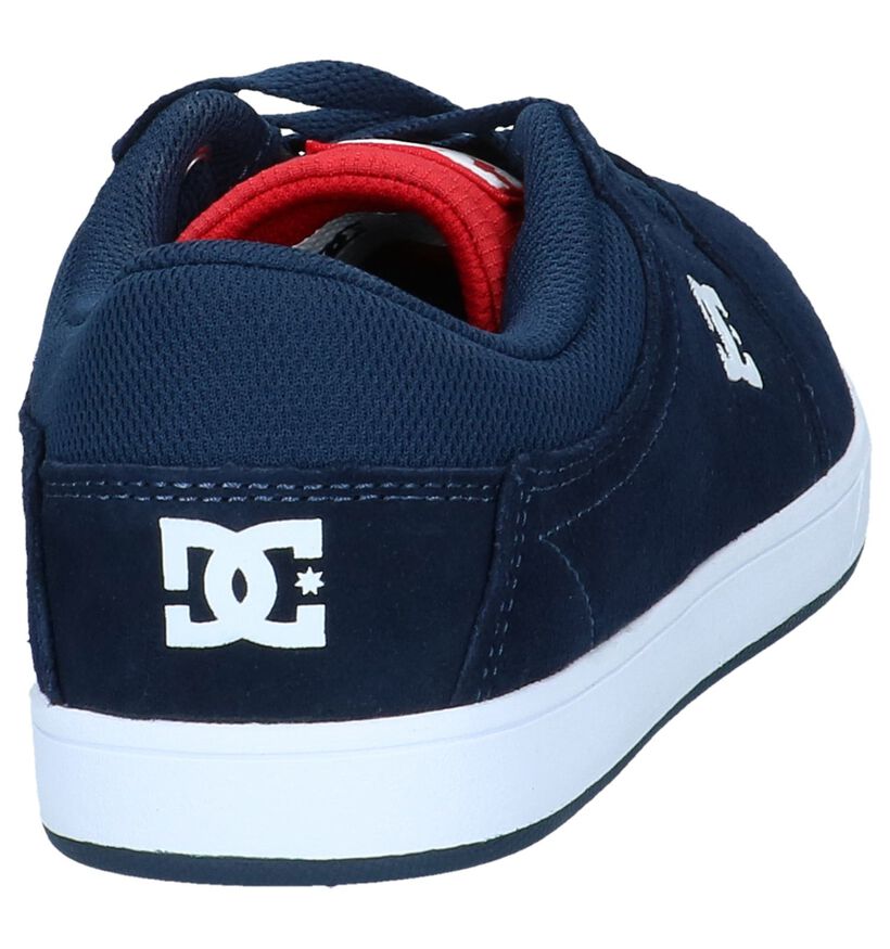 DC Shoes Baskets de skate en Bleu foncé en daim (235131)