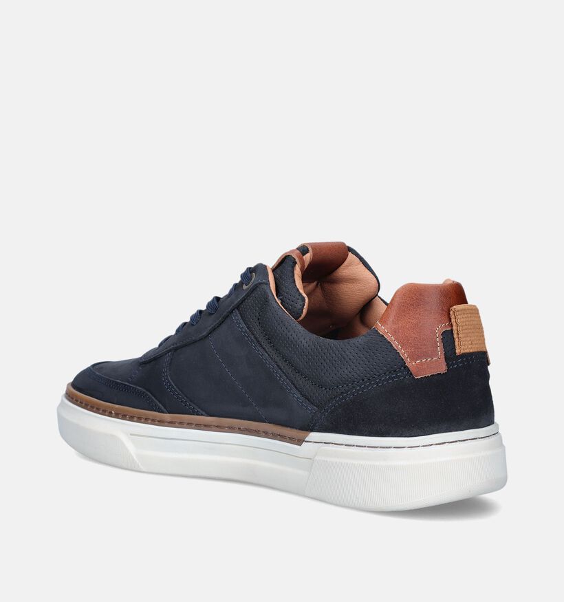 Bufflox Rome Blauwe Veterschoenen voor heren (353926) - geschikt voor steunzolen