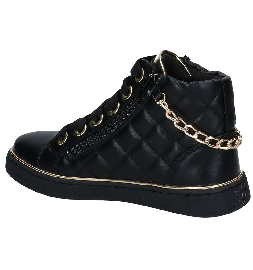 Asso Chaussures hautes en Noir en simili cuir (278456)