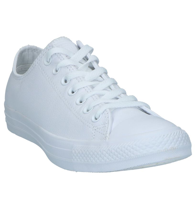 Witte Lage Sneakers Converse Chuck Taylor AS in leer (238398)