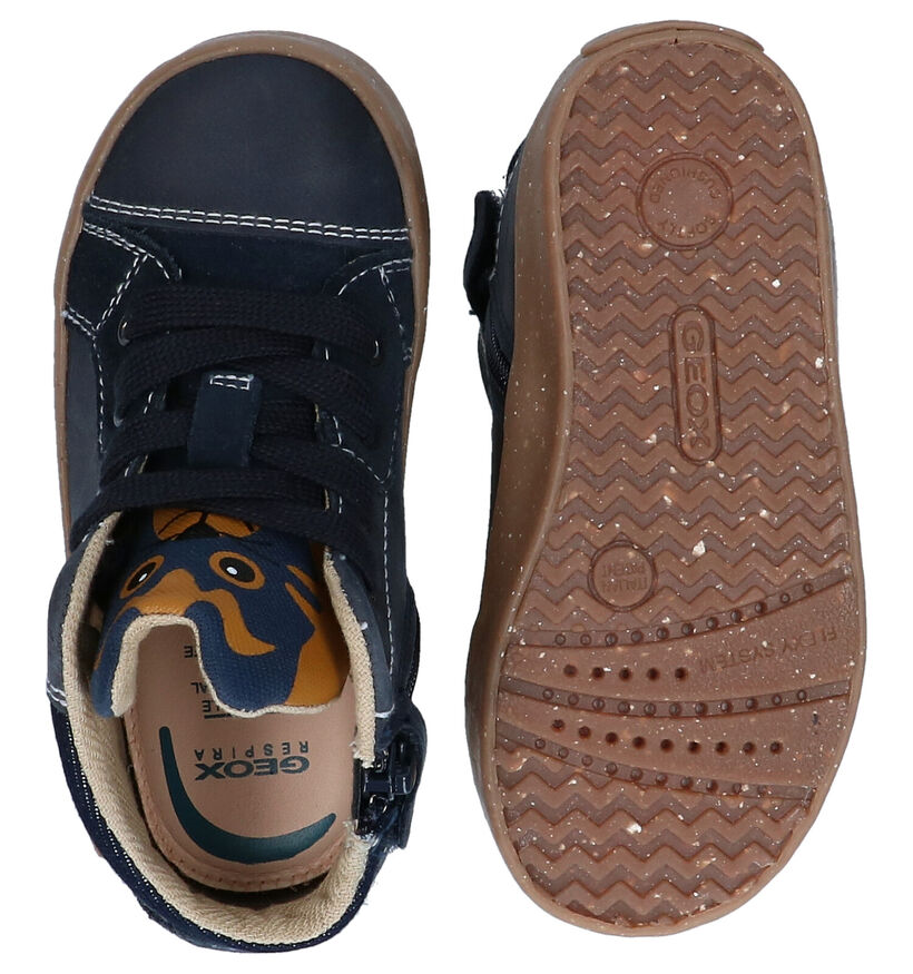 Geox Blauwe Bottines in leer (284126)