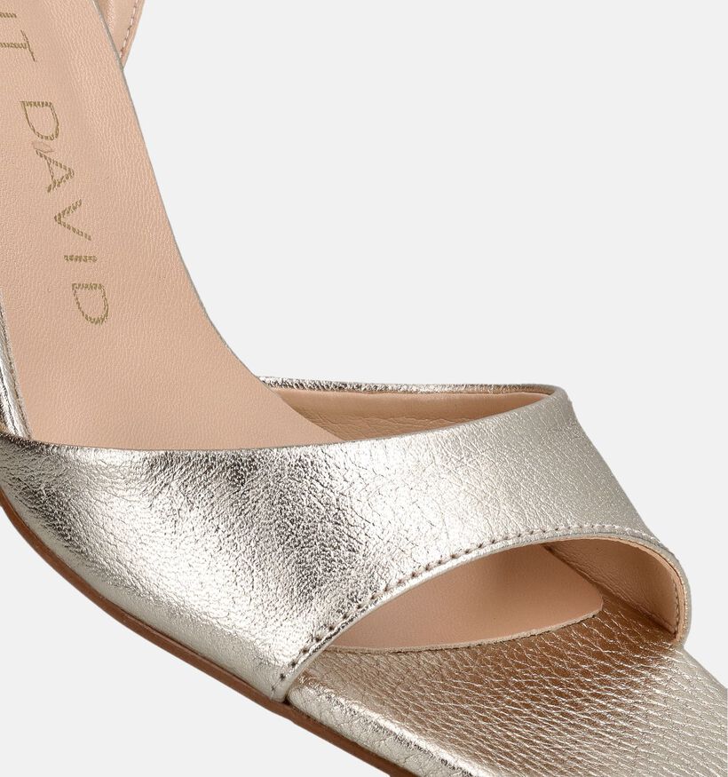Laurent David Gouden Sandalen met hak voor dames (357881)