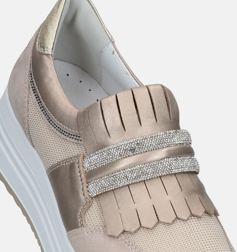 NeroGiardini Beige Instappers voor dames (337159) - geschikt voor steunzolen