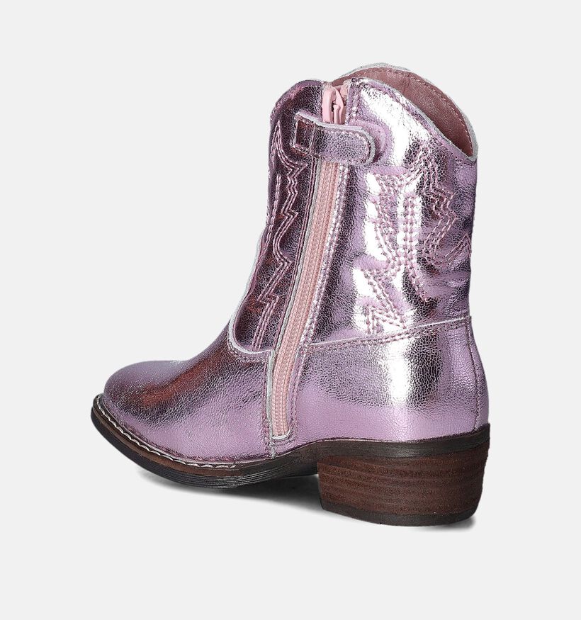 Milo & Mila Bottes courtes en Rose pour filles (355558)