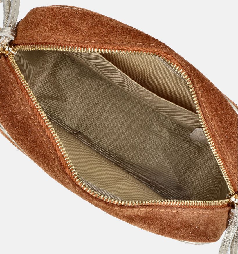 Via Limone Bruine Crossbody tas voor dames (360513)