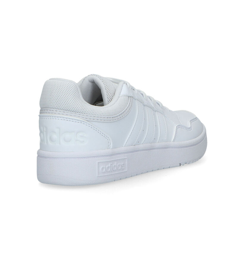 adidas Hoops 3.0 Witte Sneakers in kunstleer (318794)