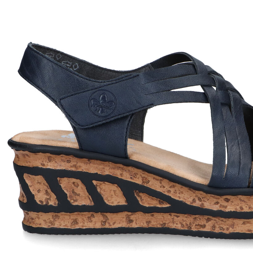 Rieker Blauwe Sandalen voor dames (323625)