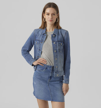 Manteau court bleu