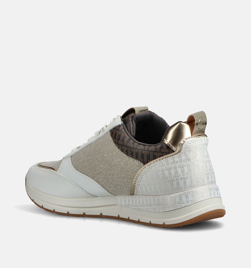 Tamaris Baskets habill&eacute;es en &Eacute;cru pour femmes (367595) - pour semelles orthop&eacute;diques