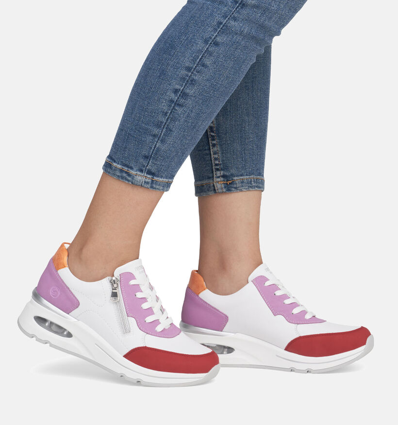 Remonte Baskets casual en Blanc pour femmes (354860) - pour semelles orthopédiques