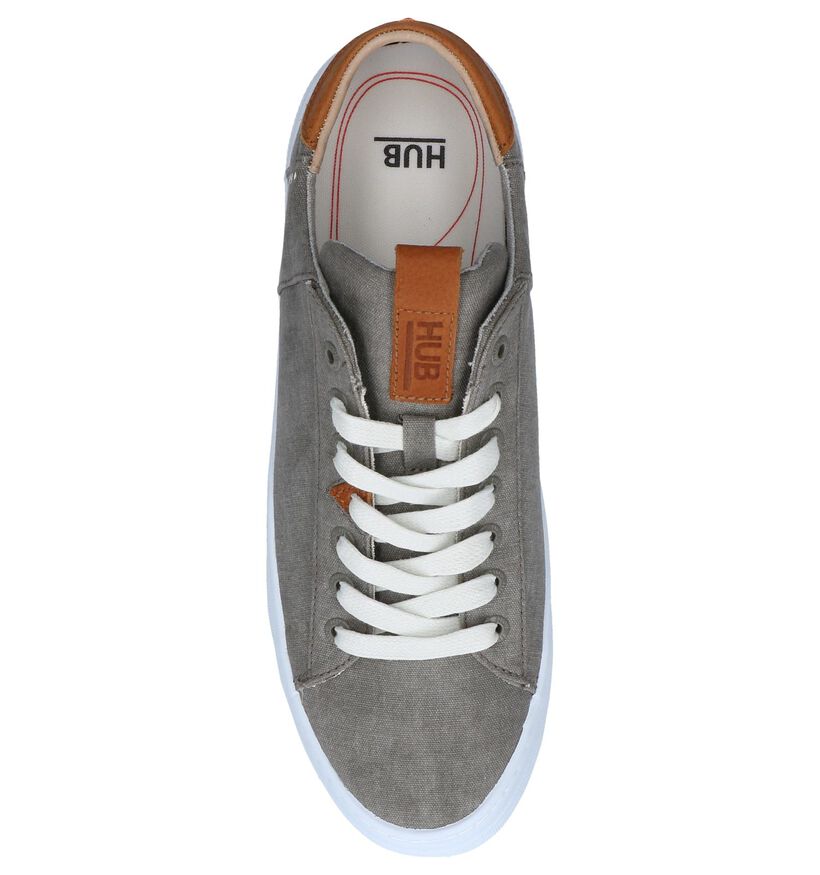 Hub Chaussures basses en Gris en textile (242660)