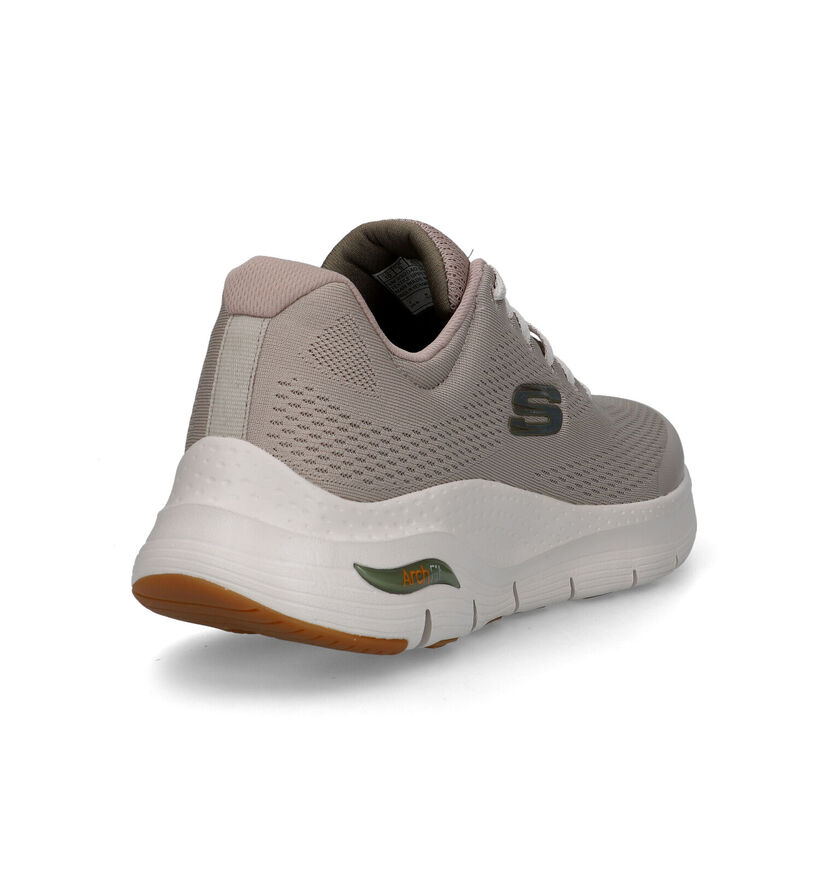 Skechers Arch Fit Olijfgroene Sneakers voor heren (340806) - geschikt voor steunzolen