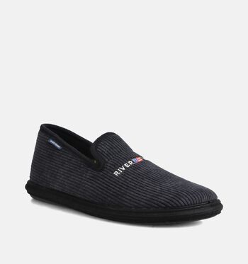 River Woods Pantoufles Noir/Marron
