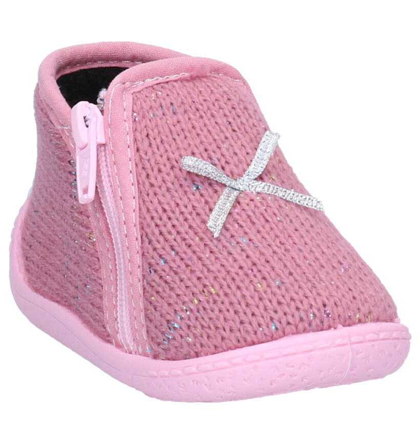 Milo & Mila Pantoufles pour bébé en Rose foncé pour filles (299954)