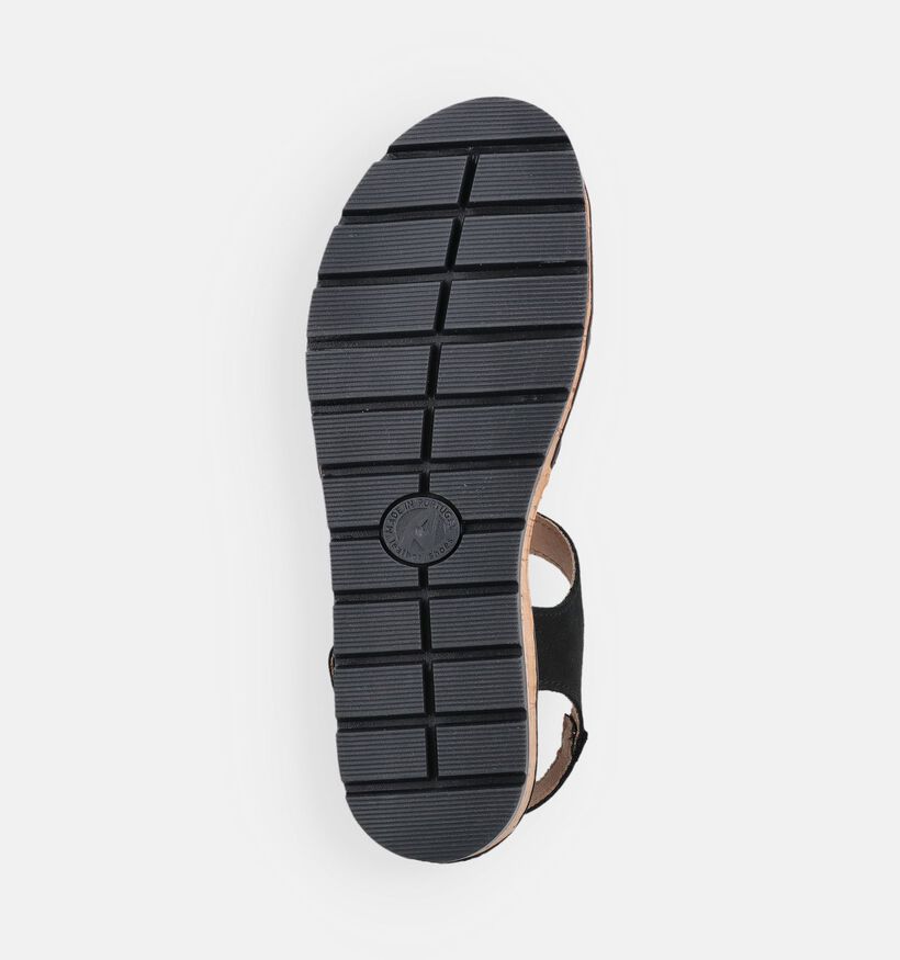 Solemade Mia 01 Zwarte Sandalen voor Steunzolen voor dames (371618) - geschikt voor steunzolen