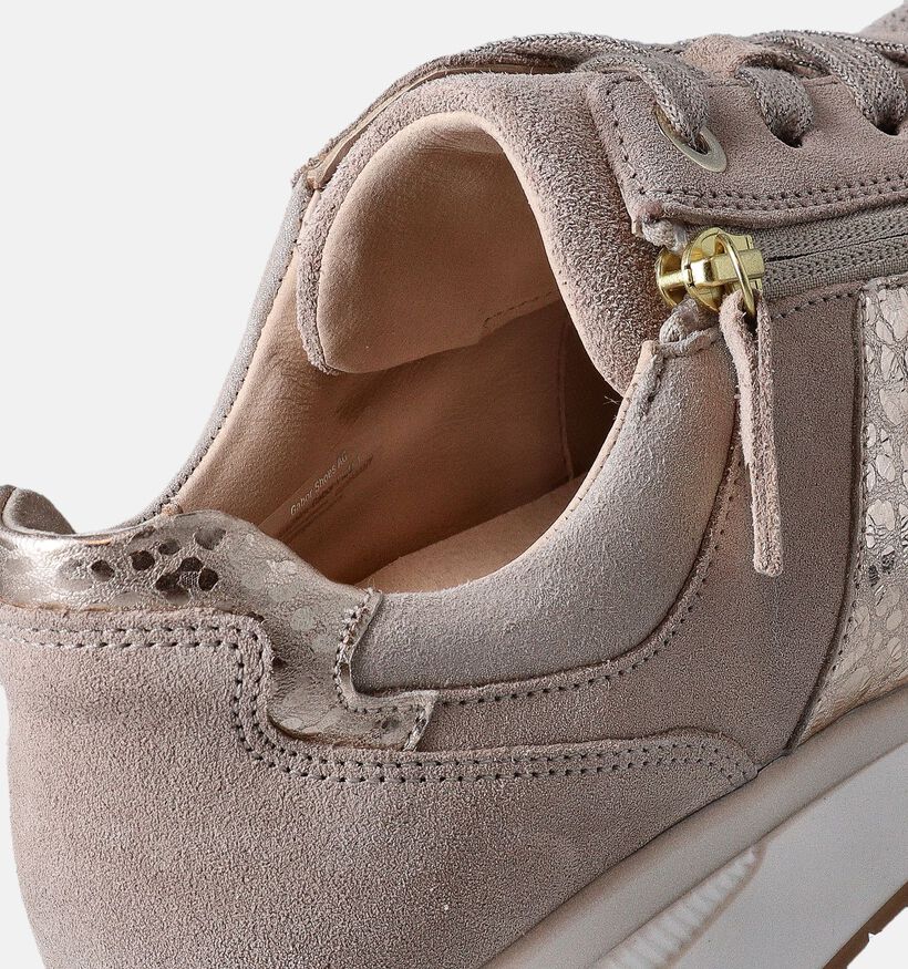 Gabor OptiFit Beige Sneakers voor dames (352068) - geschikt voor steunzolen